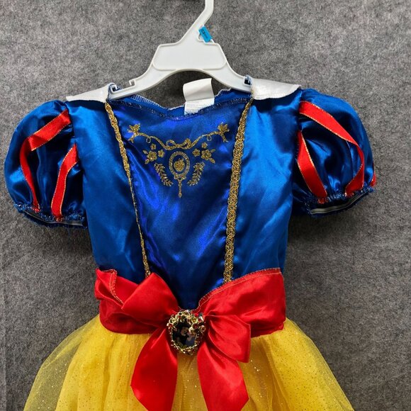 Disney Girls 4T 5T 6/6X Snow White Princess Dress Costume Tulle 4-6X - Picture 3 of 9